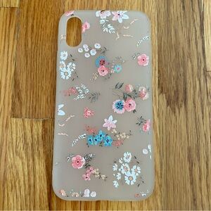 iPhone X/XS Floral Phone Case Frosted Phone Cover